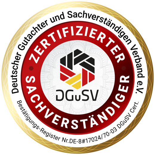 Zertifizierter Sachverständiger DGuSV